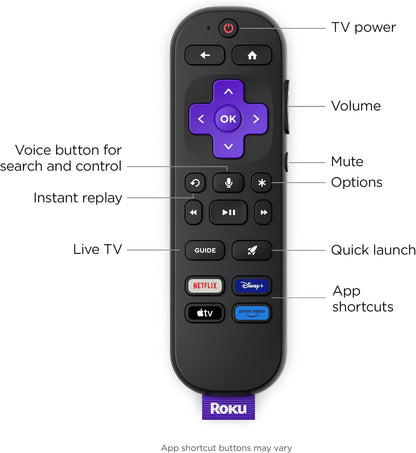 Roku 55-Inch Select Series Smart TV 2026 - 4K QLED TV - Roku TV | Flat Screen QLED Television with Voice Remote, Wi-Fi & Bluetooth Headphone Mode - Streaming Live Local News, Sports, & Movies