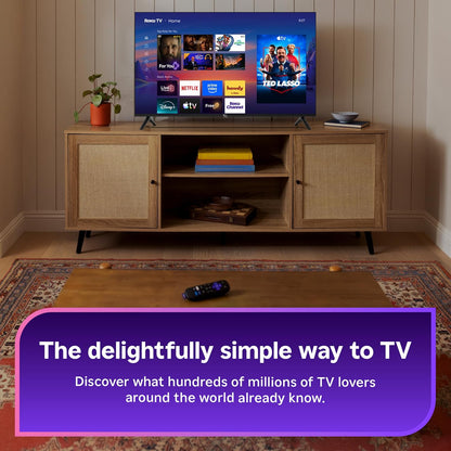 Roku 50-Inch Select Series Smart TV 2026 - 4K QLED TV - Roku TV | Flat Screen QLED Television with Voice Remote, Wi-Fi & Bluetooth Headphone Mode - Streaming Live Local News, Sports, & Movies