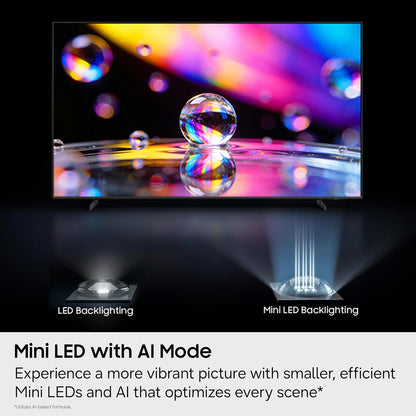 Samsung 65-Inch Class M80H Series, Mini LED, 4K, Smart TV, 2026 Model | Samsung Vision AI, Mini LED with AI Mode, Motion Xcelerator 144Hz, Pure Spectrum Color, Auto HDR Remastering, Alexa Built-in
