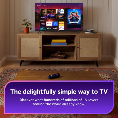 Roku Smart TV 2025 - 65-Inch Plus Series, Mini-LED TV - RokuTV with Enhanced Voice Remote - Flat Screen 4K QLED Television with Dolby Vision & Wi-Fi for Streaming Live Local News, Sports