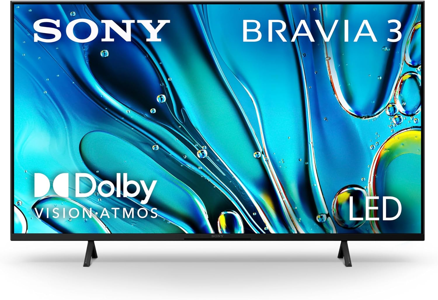 Sony 55-Inch 4K Ultra HD BRAVIA 3 LED Smart TV with Google TV, LED Flat Screen, Dolby Vision HDR, Google TV, Exclusive PS5 Features, (K-55S30)