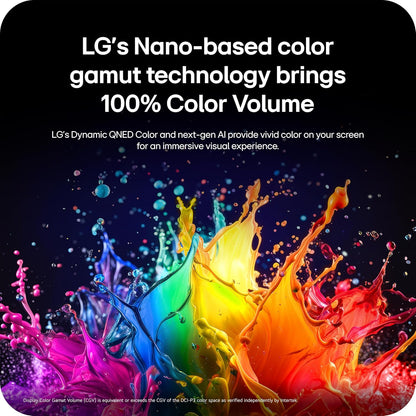 LG 55-Inch Class QNED AI 4K QNED73B Series Mini LED Smart TV w/AI Sound Pro, HDR10, AI 4K Super Upscaling, Filmmaker Mode, Wow Orchestra, Compatible with Alexa (55QNED73BUA, 2026)