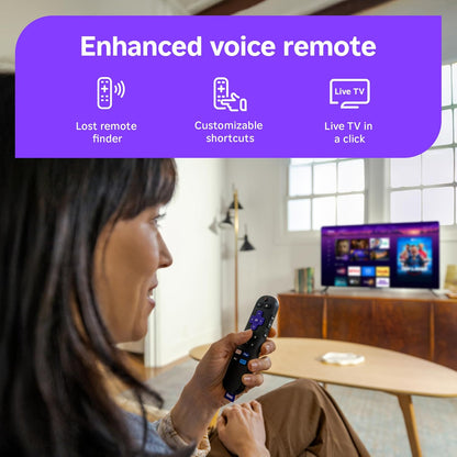 Roku 50-Inch Select Series Smart TV 2026 - 4K QLED TV - Roku TV | Flat Screen QLED Television with Voice Remote, Wi-Fi & Bluetooth Headphone Mode - Streaming Live Local News, Sports, & Movies