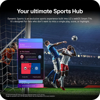 LG 55-Inch Class QNED AI 4K QNED73B Series Mini LED Smart TV w/AI Sound Pro, HDR10, AI 4K Super Upscaling, Filmmaker Mode, Wow Orchestra, Compatible with Alexa (55QNED73BUA, 2026)