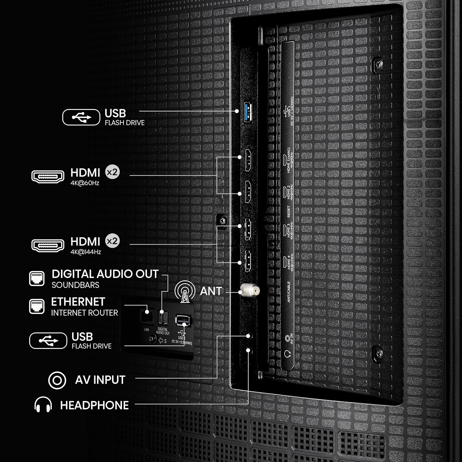 Hisense 85" Class QD7 Series Mini-LED 4K UHD Smart Fire TV (85QD7QF, 2025 Model) - QLED, Native 144hz, HDR10+, Dolby Vision, Dolby Atmos, Game Mode Pro, ALLM, Alexa Built in with Voice Remote, MEMC